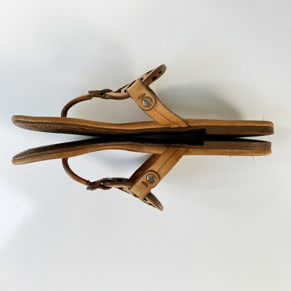 TORY BURCH Original Iconic Classic Miller Logo Leather Sandals - Picture 5 of 7